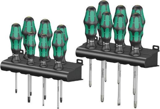 Изображение Набор отверток с двумя подставками Kraftform Big Pack 300 14 предметов (PH 1/2/3; PZ 1/2/3; TX 10/15/20/25/30; SL 3.5/4/6.5) Wera WE-105630