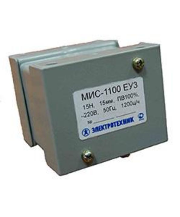 Изображение Электромагнит МИС-1100 ЕУ3 110В тянущее исп.ПВ 100% IP20 с жесткими выводами Электротехник ET502270