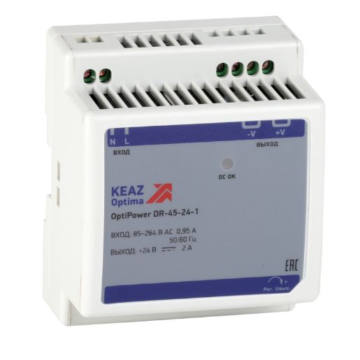Изображение Блок питания OptiPower DR-45-24-1 КЭАЗ 284545