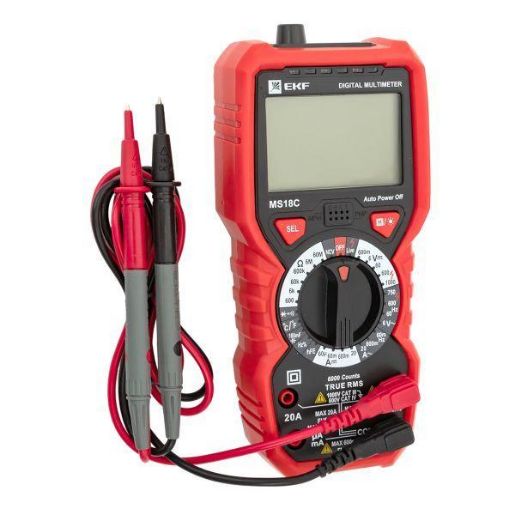 Изображение Мультиметр цифровой MS18C Professional EKF In-180701-pm18C