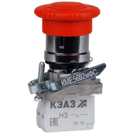 Изображение Кнопка грибовидная КМЕ5112мФС 1НО+2НЗ IP40 красн. КЭАЗ 273061