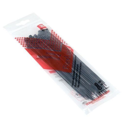 Изображение Хомут P6.6 2.5x150 FlexLock стандартный черн. (уп.50шт) PROxima EKF plc-fl-ctsb-2.5x150-r