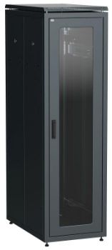 Изображение Шкаф сетевой 19дюйм LINEA N 42U 600х1000мм стеклянная передняя дверь черн. ITK LN05-42U61-G