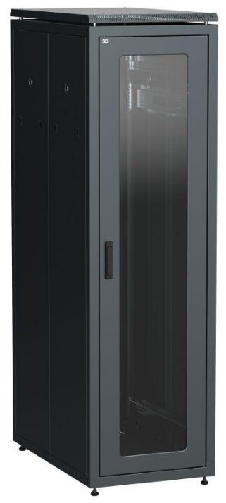 Изображение Шкаф сетевой 19дюйм LINEA N 42U 600х1000мм стеклянная передняя дверь черн. ITK LN05-42U61-G