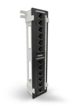 Изображение Патч-панель настенная кат.5E 12 портов RJ45 (8P8C) PPW-12-8P8C-C5e с подставкой Hyperline 15379