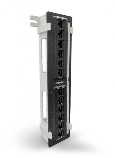 Изображение Патч-панель настенная кат.5E 12 портов RJ45 (8P8C) PPW-12-8P8C-C5e с подставкой Hyperline 15379