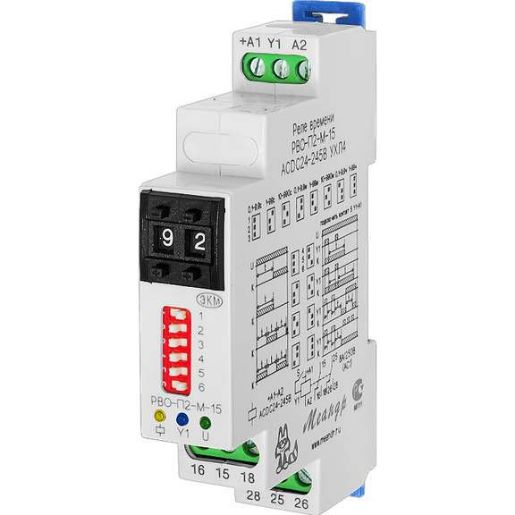 Изображение Реле времени РВО-П2-М-15 УХЛ4 24-245В AC/DC Меандр A8302-16932306