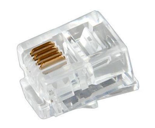 Изображение Разъем телефонный RJ-14 6P4C (уп.100шт) Rexant 05-1012