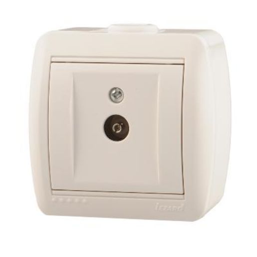 Изображение Розетка телевизионная проходная TV ОП Nata бел. LEZARD 710-0200-129