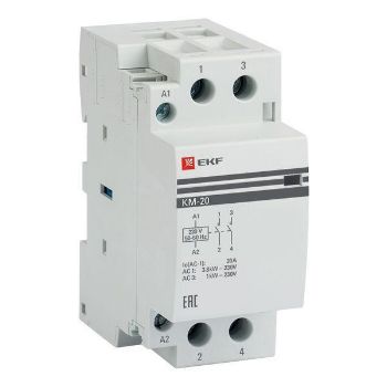 Изображение Контактор модульный КМ 20А 2NО (2 мод.) EKF km-2-20-20