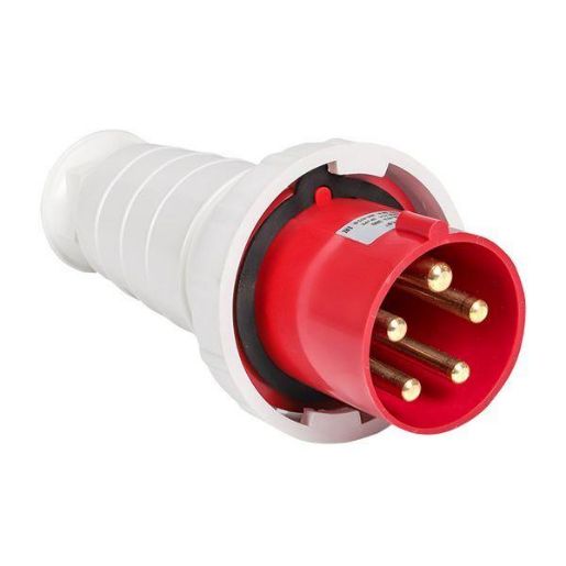 Изображение Вилка переносная 035 63А 3P+PE+N 380В IP67 EKF ps-035-63-380