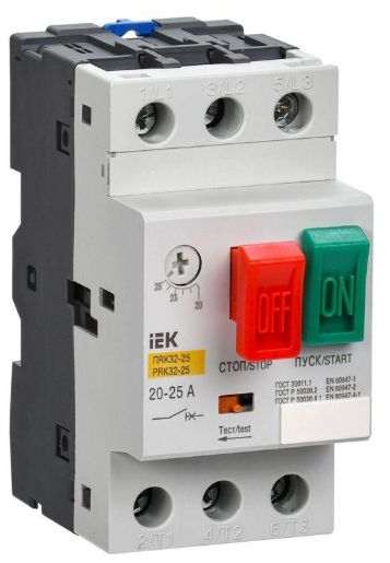 Изображение Пускатель ПРК32-2.5 In2.5А Ir1.6-2.5А Ue 660В IEK DMS11-D25