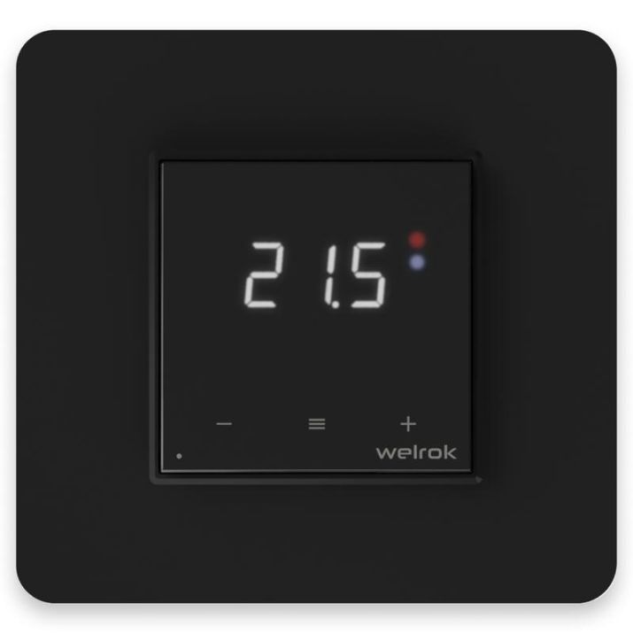 Изображение Терморегулятор для теплого пола с Wi-Fi оz bk Welrok 4660251140601