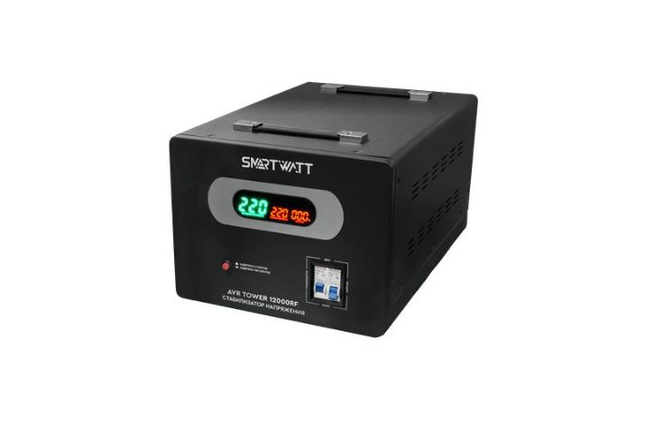 Изображение Стабилизатор напряжения напольный SMARTWATT AVR TOWER 12000RF 4512020370001