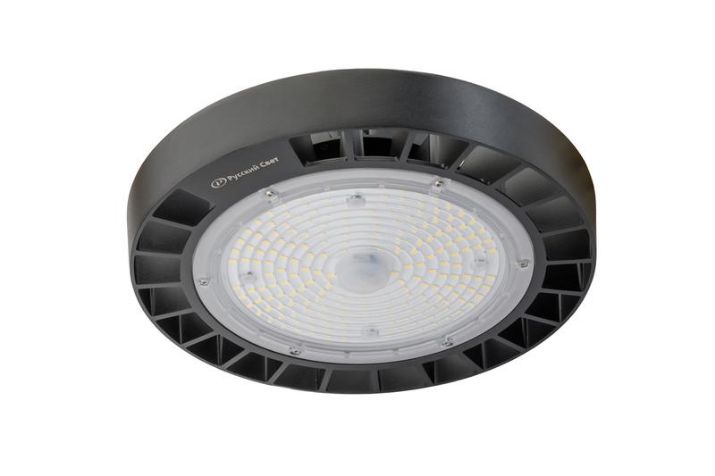 Изображение Светильник светодиодный ДСП IB 10 S 100W W 850 BK D257xH111мм 100Вт 5000К IP65 подвес черн. High Bay Русский Свет 16091023046
