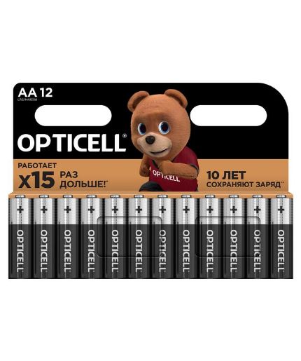 Изображение Элемент питания алкалиновый AA/LR6 (блист. 12шт) Basic Opticell 5051010