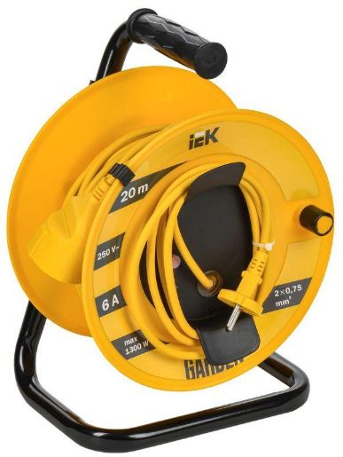 Изображение Удлинитель на катушке 1х20м Garden УК20 2P 2х0.75кв.мм IEK GD-KP40-06-01-20