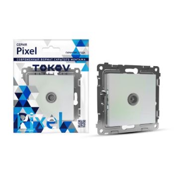 Изображение Коннектор TV СП Pixel механизм перламутр. TOKOV ELECTRIC TKE-PX-A1C-C04