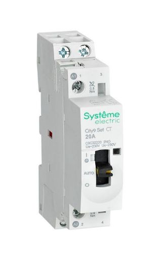 Изображение Контактор 2п City9 Set 2НО 20А AC 230В-230В SE C9C32220