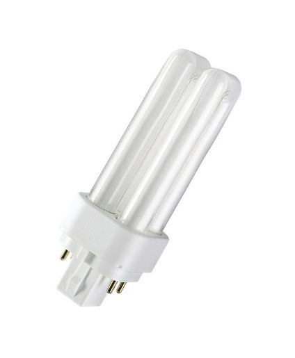 Изображение Лампа люминесцентная компактная DULUX D/E 18Вт/830 G24q-2 OSRAM 4099854122354