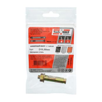 Изображение Болт анкерный с гайкой 10х50 Tech-Krep/Zitar 103919