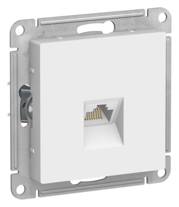 Изображение Розетка компьютерная AtlasDesign RJ45 кат.5E механизм лотос SE ATN001383