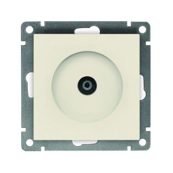 Изображение Розетка телевизионная TV 1-м СП Афина механизм сл. кость (ivory) Universal A0027-I