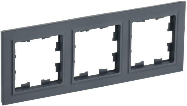 Изображение Рамка 3-м BRITE РУ-3-БрГ графит IEK BR-M32-K53