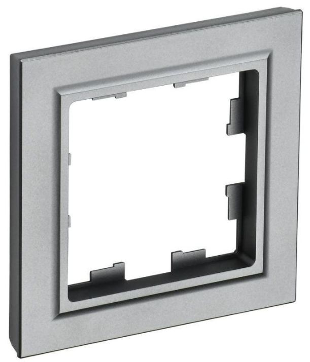 Изображение Рамка 1-м BRITE РУ-1-БрС сталь IEK BR-M12-K46