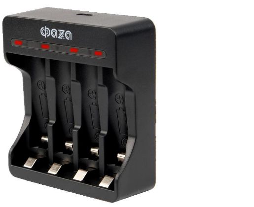Изображение Устройство зарядное B-95USB Ni-Cd/Ni-MH (4хAA/4хAAA/1х9В "Крона") индикатор зарядки питание от USB кабель MicroUSB-USB в компл. ФАZА 5038899