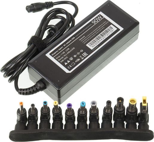 Изображение Адаптер питания E90 автоматич. 90Вт 18.5-20В 11-connectors 4.5А от бытовой электросети LED индикатор IPPON 651780