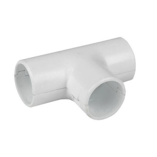 Изображение Тройник соединительный для трубы 16мм бел. Plast EKF tr-t-16w-r