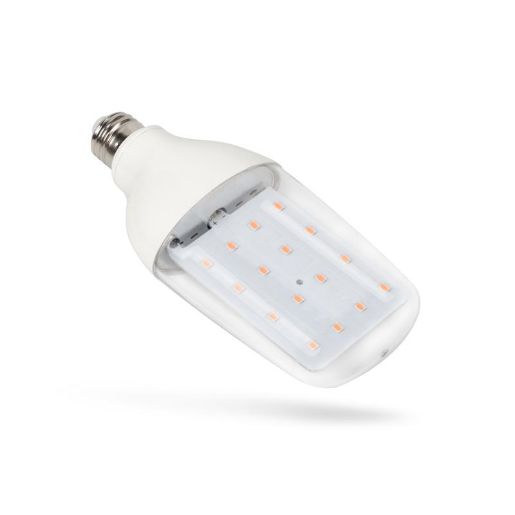 Изображение Лампа светодиодная LED-B82-12W/SPBR/E27/CL PLP33WH 12Вт DOUBLESIDE прозрачная E27 для растений спектр для рассады и досвечивания в период роста Uniel UL-00007647