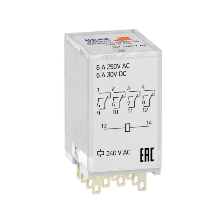 Изображение Реле промежуточное OptiRel G RP55-34-110-6-CO/TI КЭАЗ 281110