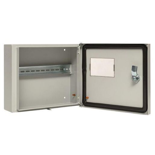 Изображение Щит ЩУ-1/1-0 (250х300х100) счетчик на DIN-рейку IP54 Basic EKF mb54-1E-bas