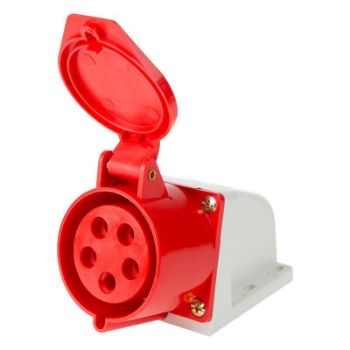 Изображение Розетка 125 стационарная 3Р+РЕ+N 32А 380В IP44 Rexant 11-8914