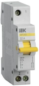 Изображение Выключатель-разъединитель трехпозиционный 1п ВРТ-63 32А IEK MPR10-1-032