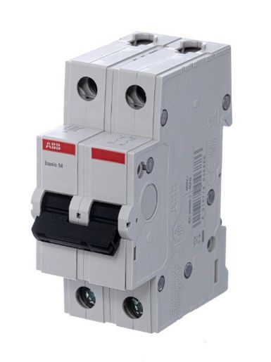 Изображение Выключатель автоматический модульный 2п C 63А 4.5кА Basic M BMS412C63 ABB 2CDS642041R0634