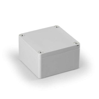 Изображение Корпус пластиковый Cubo S 100х100х60мм поликарбонат от -40 до +80град.C глух. стенка IP66/67 сер. ENSTO SPCP101006G