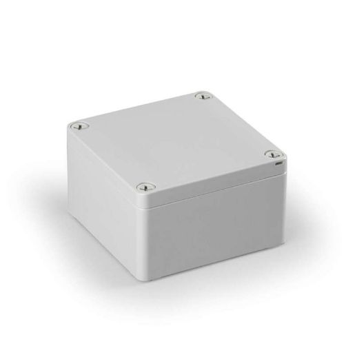 Изображение Корпус пластиковый Cubo S 100х100х60мм поликарбонат от -40 до +80град.C глух. стенка IP66/67 сер. ENSTO SPCP101006G