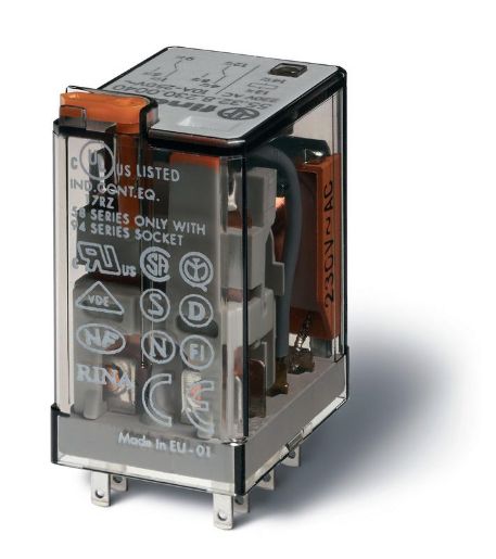 Изображение Реле миниатюрное 2CO 10А кат. 230В AC RTI FINDER 553282300000