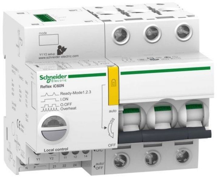 Изображение Выключатель автоматический модульный 3п C 25А Acti9 iC60N REFLEX Ti24 SchE A9C62325