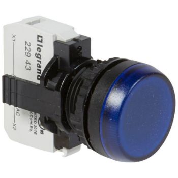 Изображение Индикатор в сборе 230В d22.3мм под винт син. Osmoz Leg 023793