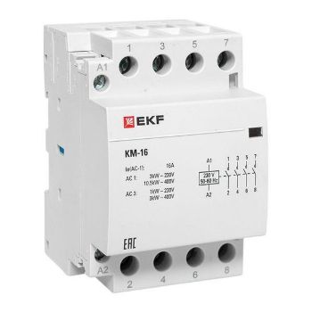 Изображение Контактор модульный КМ 16А 4NО (3 мод.) EKF km-3-16-40
