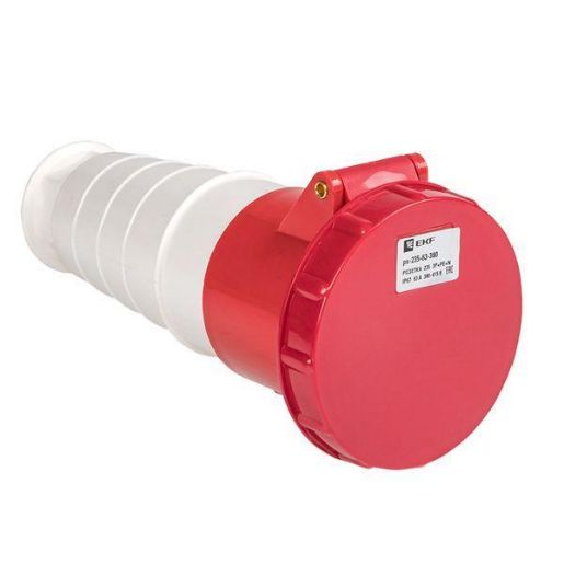 Изображение Розетка кабельная 63А 380В 3P+РЕ+N IP67 (235) EKF ps-235-63-380