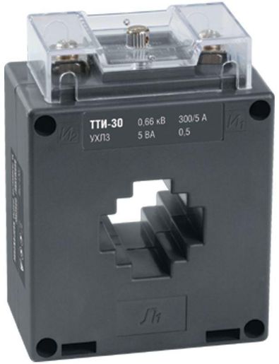 Изображение Трансформатор тока ТТИ-30 300/5А кл. точн. 0.5S 5В.А IEK ITT20-3-05-0300