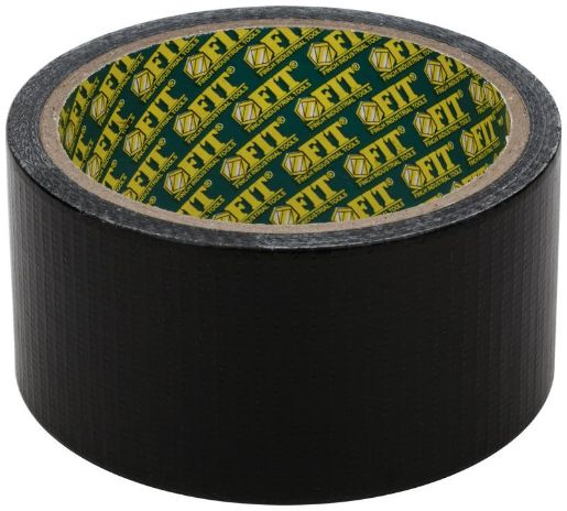 Изображение Лента клейкая универсальная армированная "Ductape" 48ммх10м черн. FIT 11764