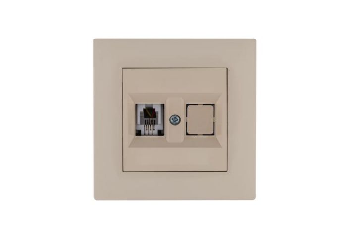 Изображение Розетка компьютерная CAT 5+гнездо Karea RIZZ крем Makel 88010035