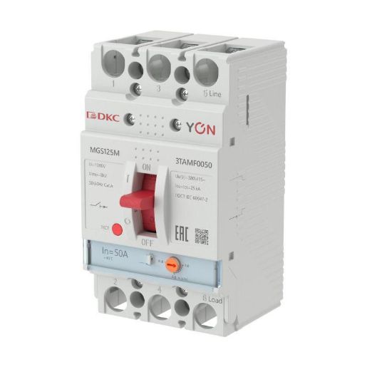 Изображение Выключатель автоматический MGS125 3P 40-50A 25kA YON MGS125M-3TAMF0050