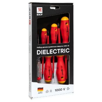 Изображение Набор диэлектрических отверток НИО-10 Professional EKF ndo-10